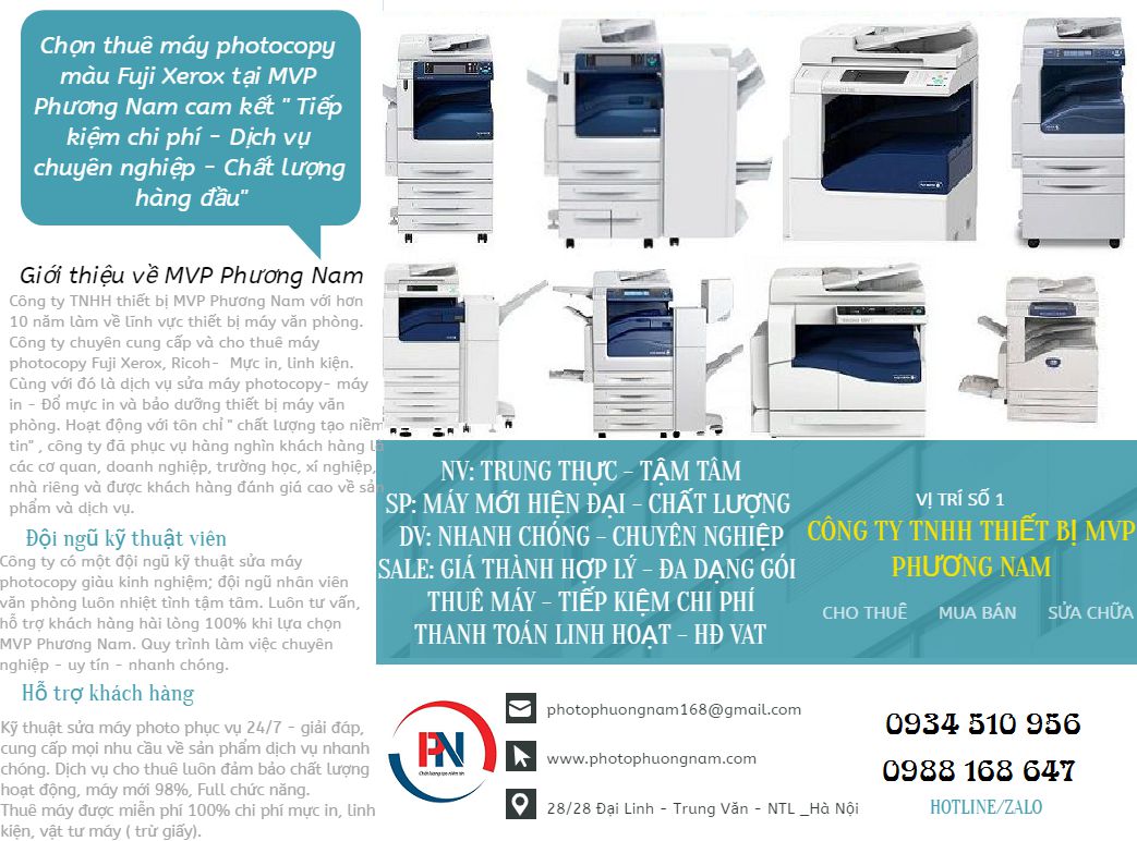 Sửa máy photocopy tại Hà Nam